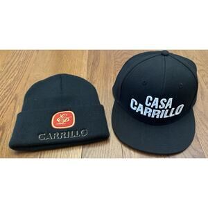 NEW Casa Carrillo Cigars Baseball Hat And Knit Beanie